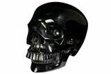 Realistic, Polished Obsidian Skull - Mexico #151212-2